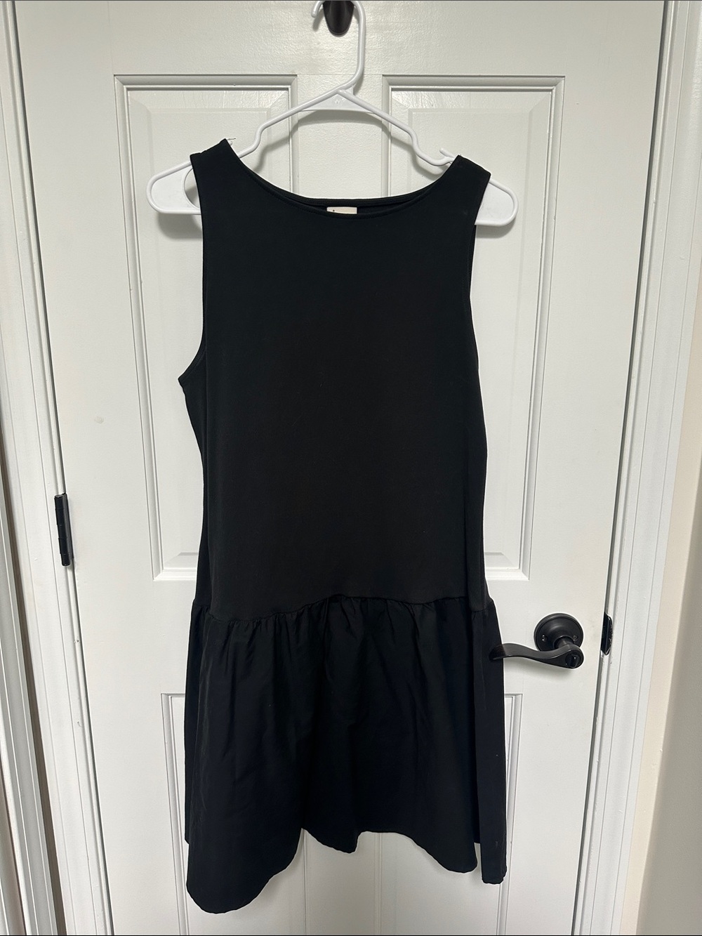 a new day Black Sleeveless Drop-Waist Mini Dress
